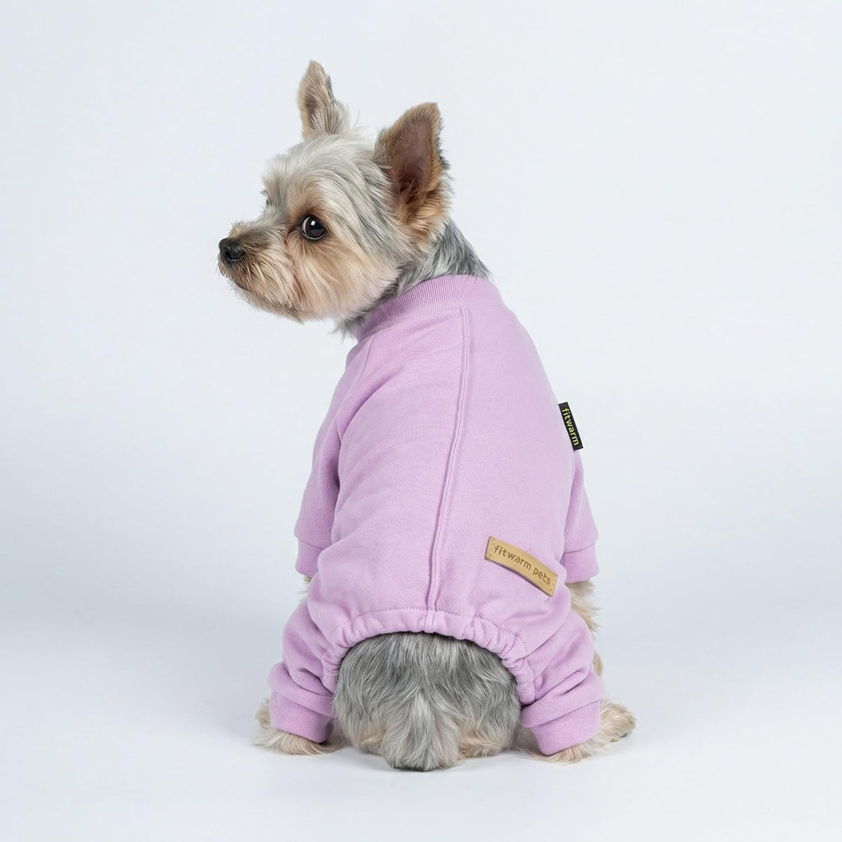 Fitwarm 2 Pack Lightweight Fleece Dog Pajamas, Warm Winter Dog Clothes for Small Dogs Boy Girl, Cozy Pet Onesie with Fee