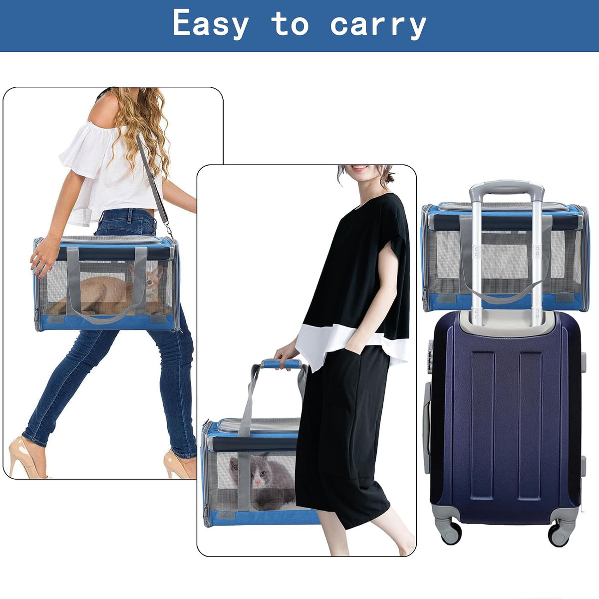 Large Cat Carriers Dog Soft Sided Carriers Cat Soft Sided Carriers Airline Approved Kitten Carrier Reptile Carrier Squir