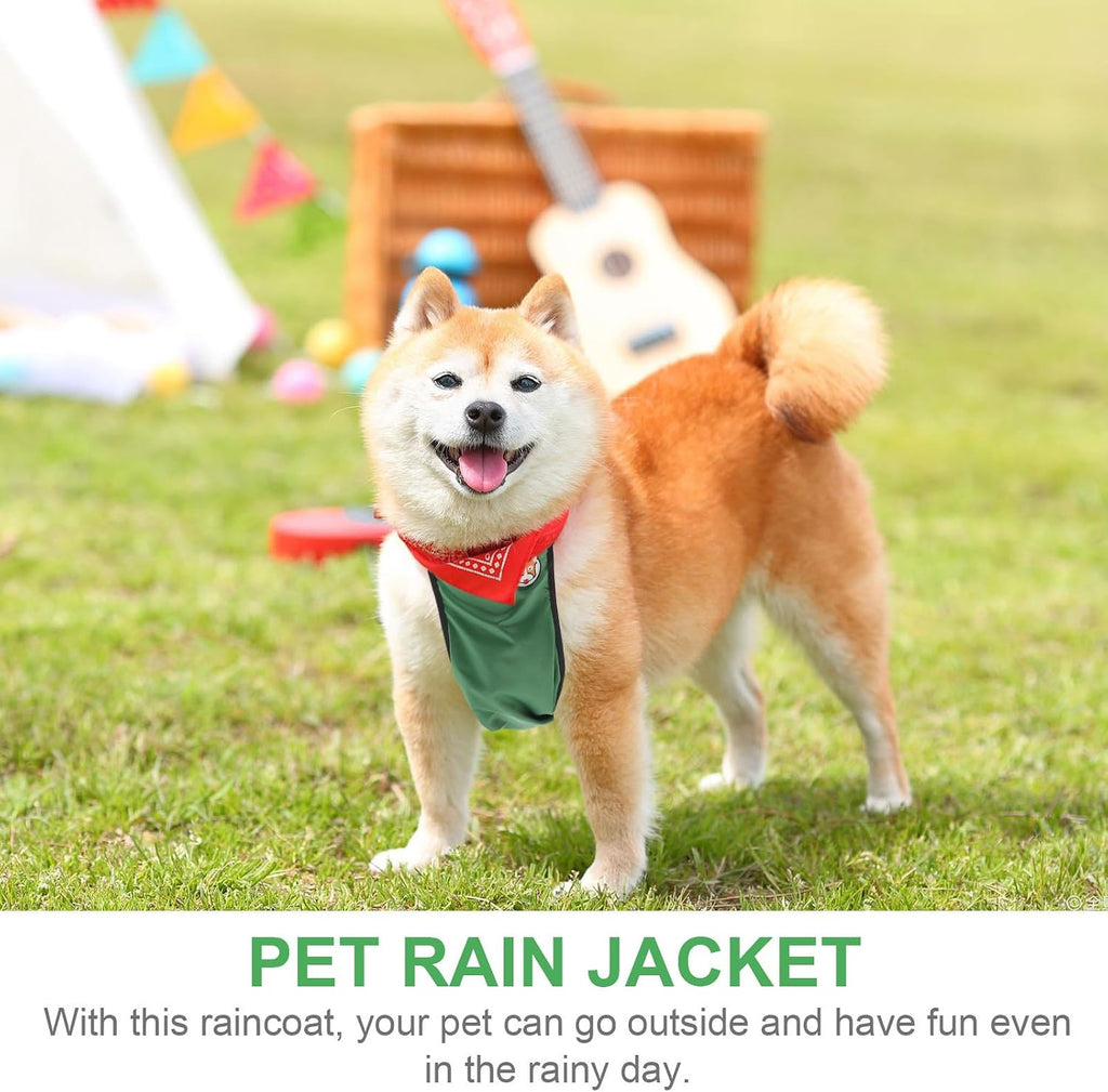 PET Dog Belly Protector Waterproof Chest Apron Adjustable Green