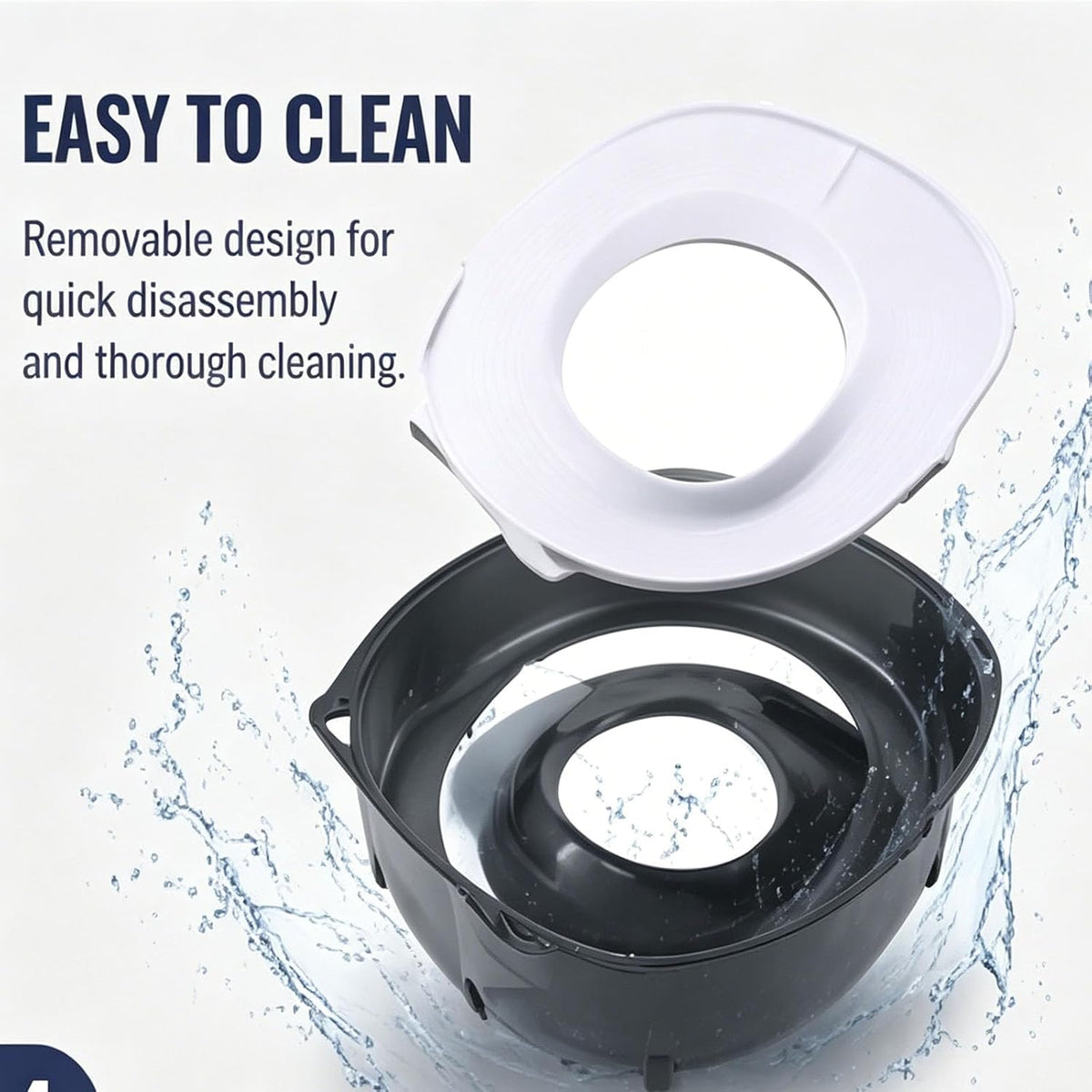 Cat Toilet Trainer Kit Universal, Reusable Portable Litter Box (Gray)