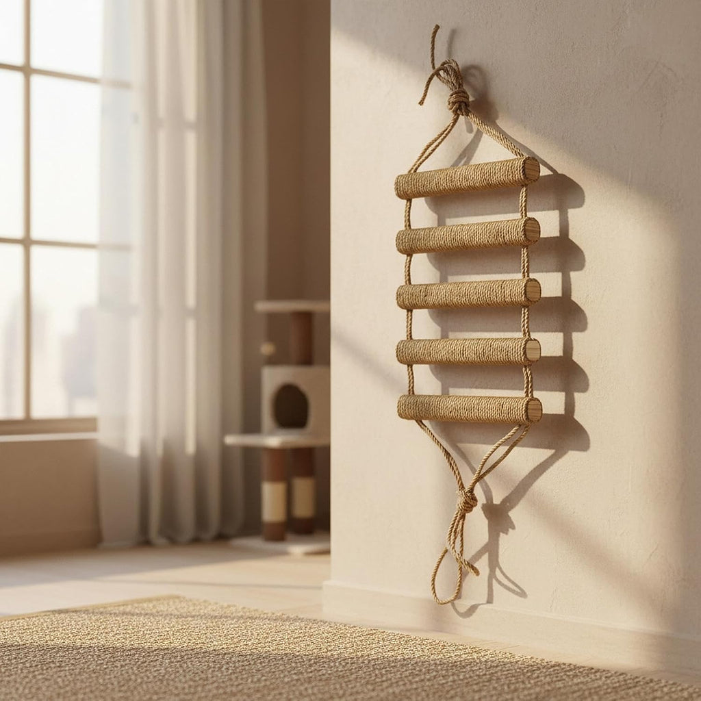 Cat Climbing with Rope Durability Space Saving Multifunctional, 5 Steps