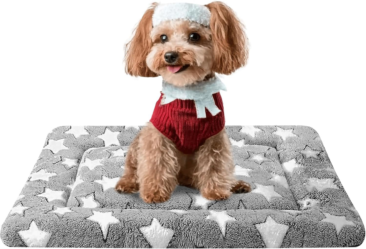 Dog Bed Mat, Reversible Crate Pad, Machine Washable for Small Dogs