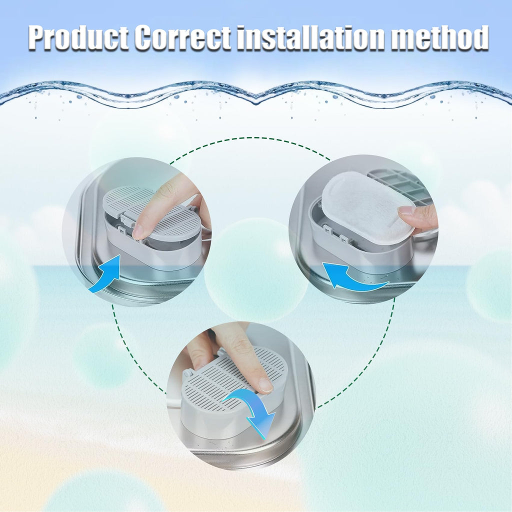 Cat Water Fountain Filter, 8 Pack Cat Fountain Filter Replacement