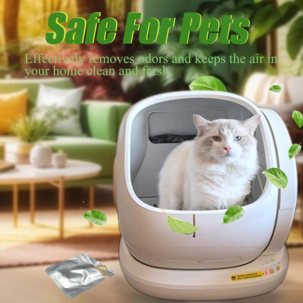 6PCS Odor Remover for MeoWant Self-Cleaning Cat Litter Box