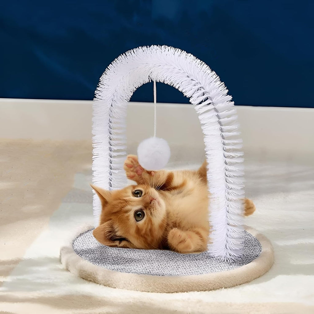 Cat Arch Self Groomer Brush, Beige