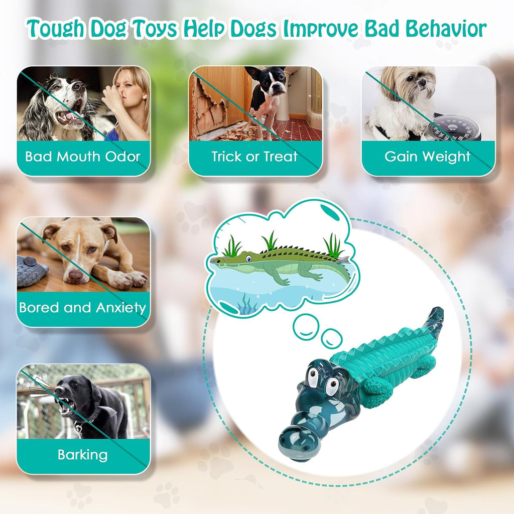 Jeefome Tough Dog Toys for Aggressive Chewers, Dog Chew Toys for Large Dogs