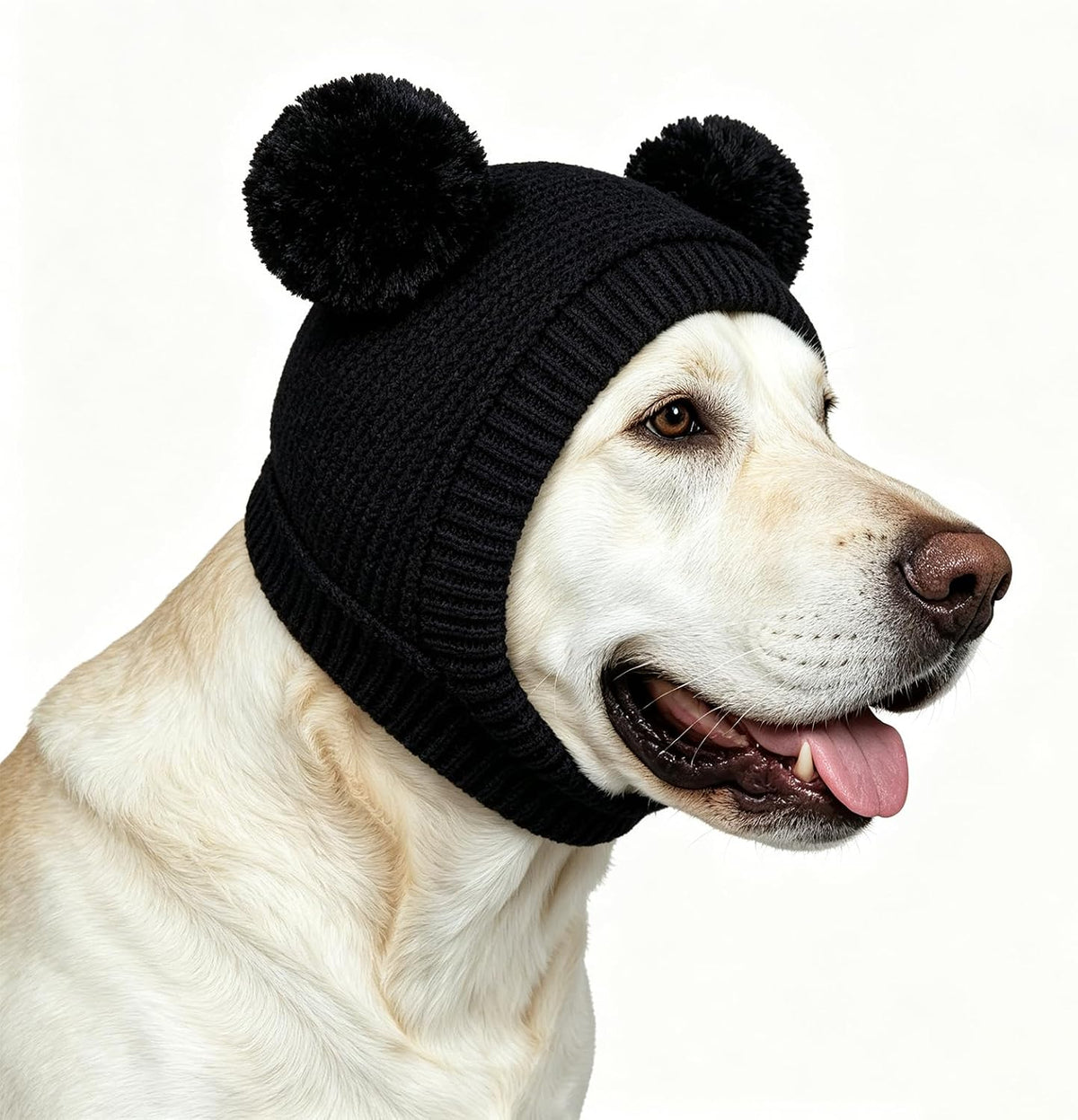 Dog Winter Knitted Hats Ear Muffs Noise Protection for Large Dogs