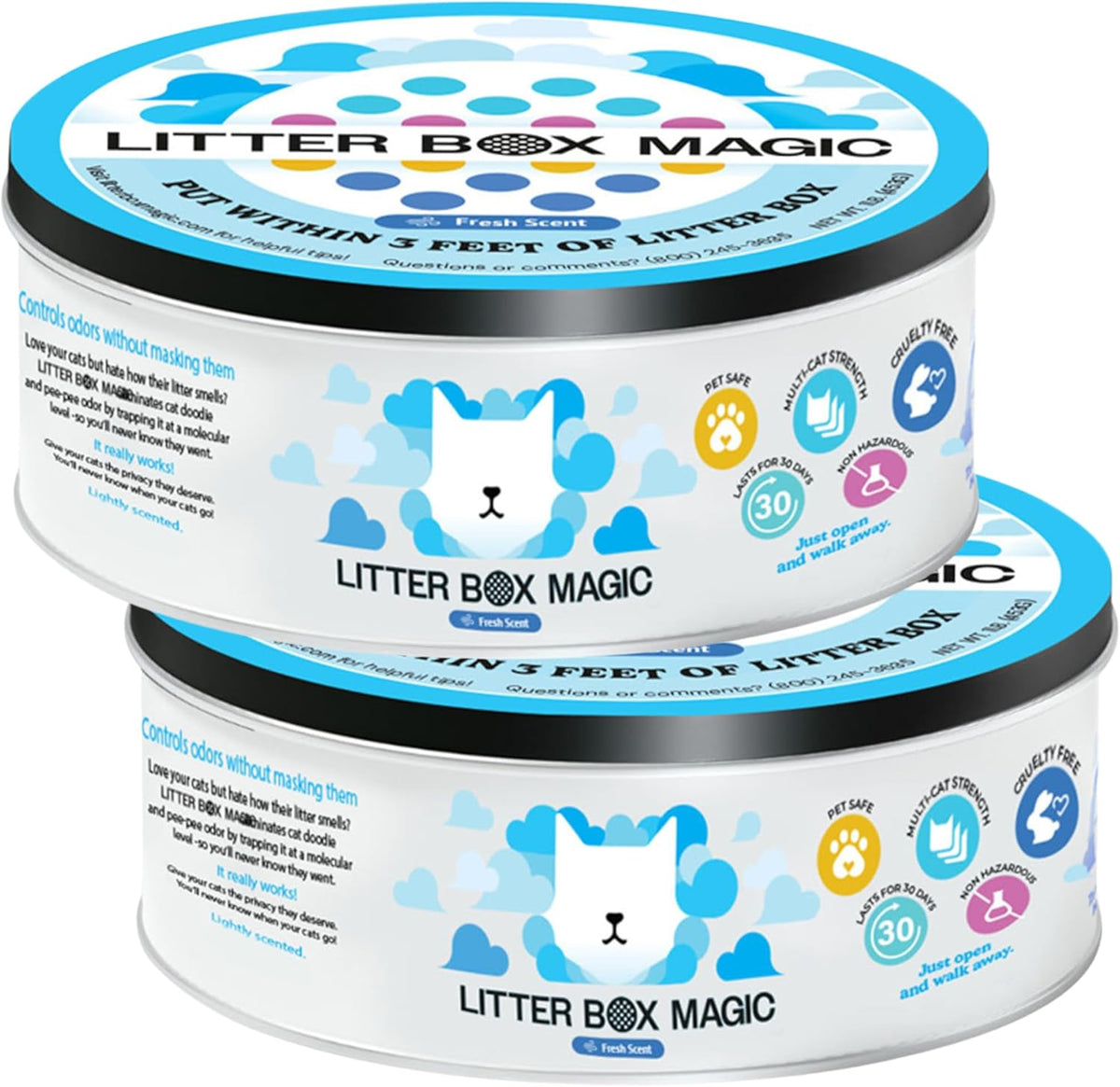 Litter Box Magic Cat Litter Deodorizer Gel, Fresh Scent, 16 Oz, Pack of 1