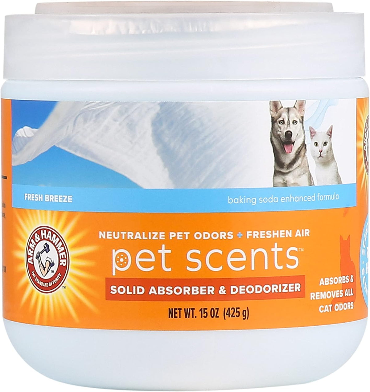 Arm & Hammer Pet Scents, Odor Eliminator Gel, Fresh Breeze, 15 oz