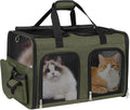 Cat Carrier for 2 Cats Double Pet Carrier Extra Large Green 2026 Upgraded