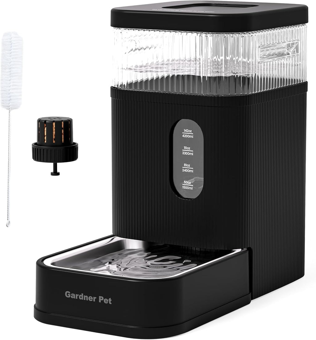 2.2 Gallon Automatic Dog Water Dispenser with Stainless Steel Bowl