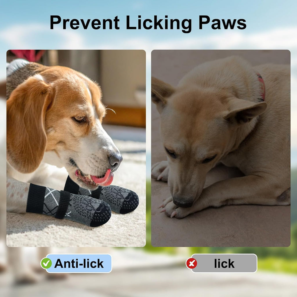 6PCS Dog Socks to Prevent Licking Paws for Hot/Cold Pavement