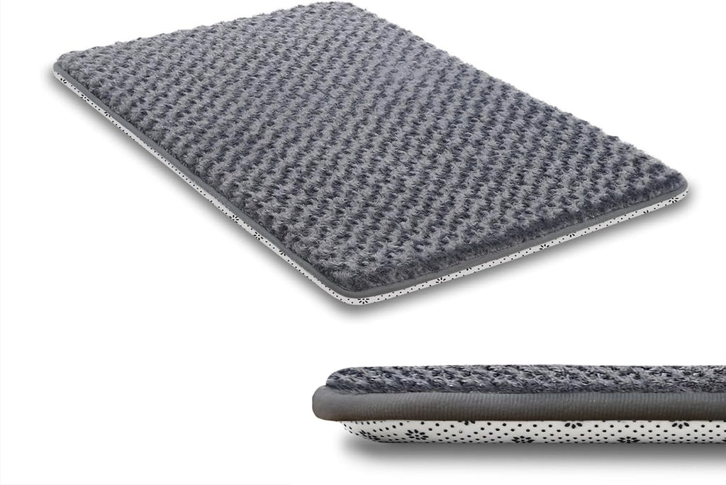 Dog Bed for Crate Pad, High Resilience Foam Crate Mat Bed, 35x22, Dark Grey