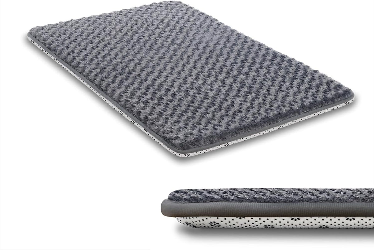 Dog Bed for Crate Pad, High Resilience Foam Crate Mat Bed, 35x22, Dark Grey
