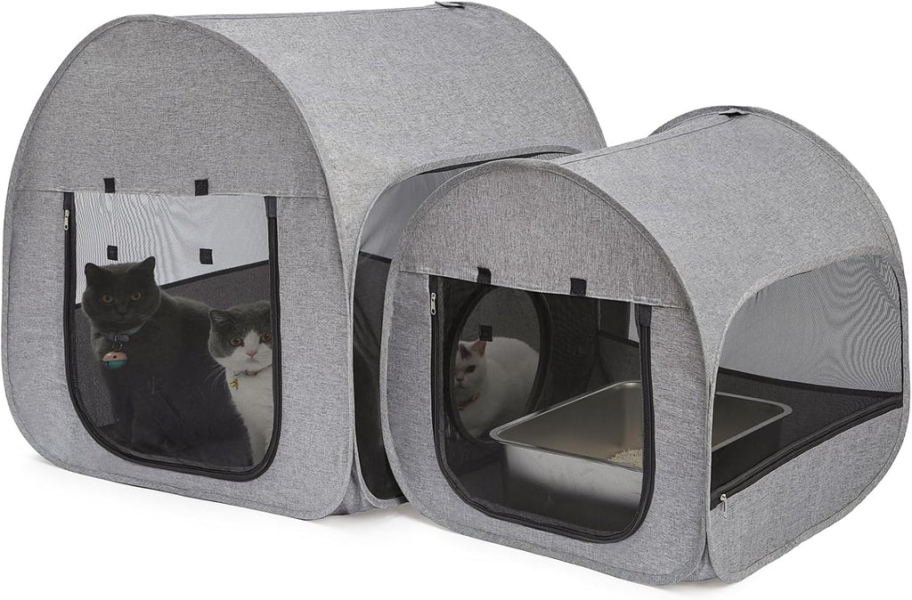 Portable Cat Playpen, Delivery Room, Enclosure, Postoperative Recovery, House Design for Better Standing, Foldable Pet T