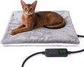 Pet Heating Pad for Cats,Waterproof,Anti-Bite Timer Warming Mat