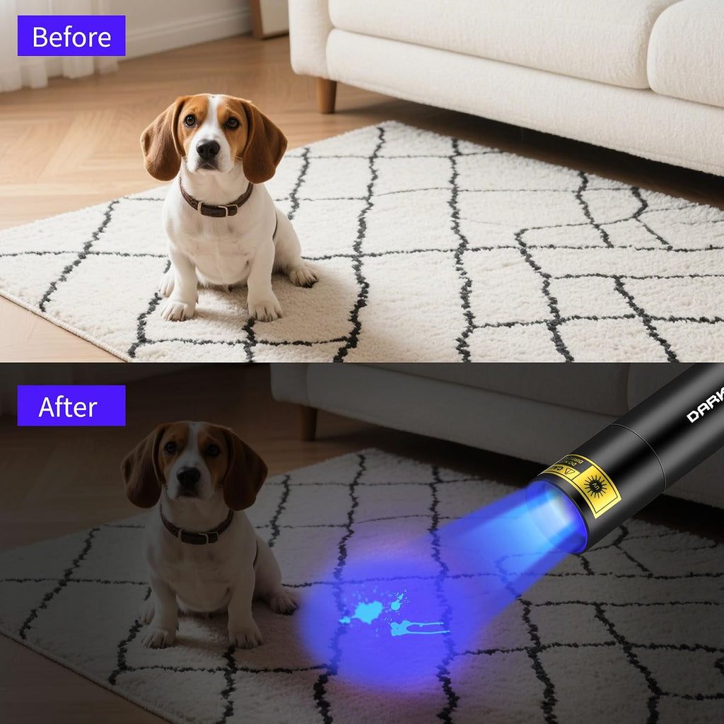 DARKBEAM UV Flashlight 365nm Filtered Black Light Woods lamp Small
