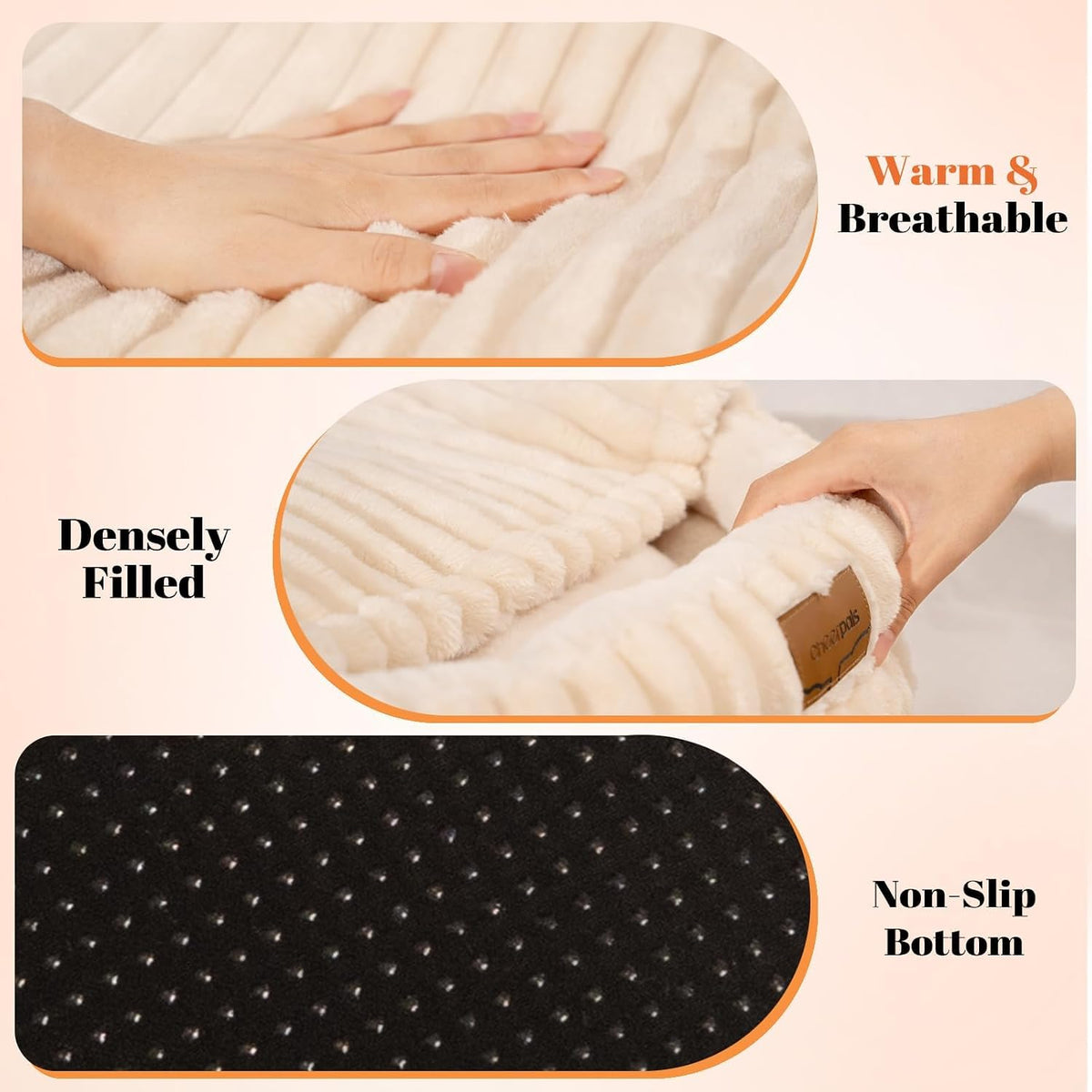 CHEERPALS Cat Cave Bed for Indoor Cats Covered Hooded Pet Bed with Cushion