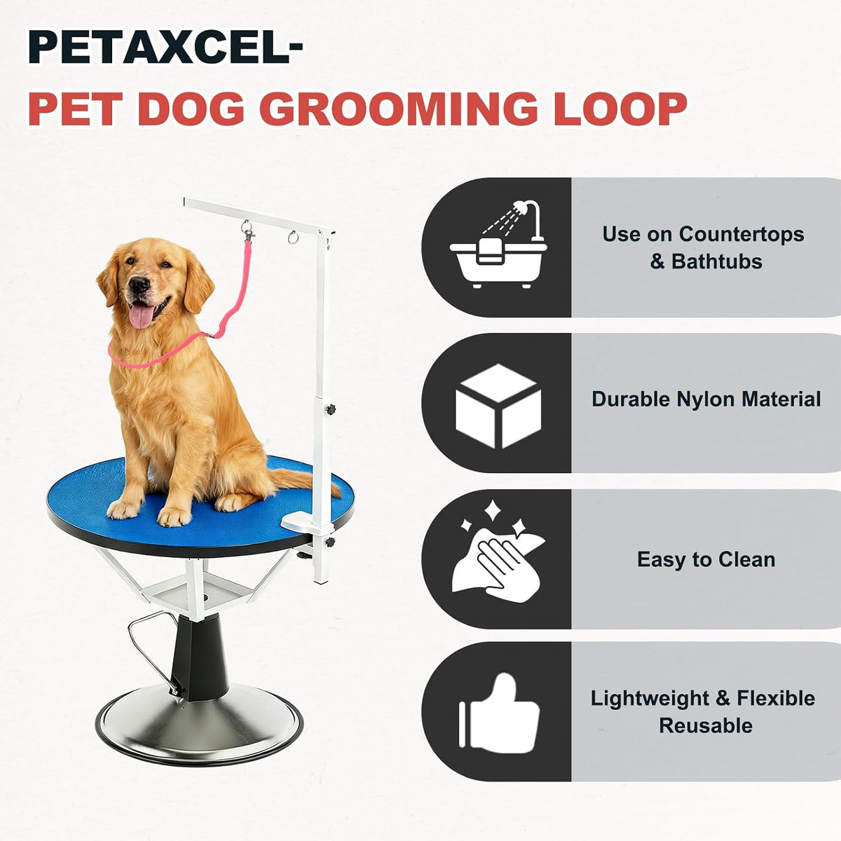 Pet Dog Grooming Loop, Dog Cat Safety Rope, 4Pcs