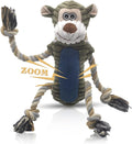 BUYPOW Funny Plush Dog Chew Toys, Squeaky Dog Toys, Interactive Tug of War Puppy Toys, Stuffed Dog Toys for Small, Mediu