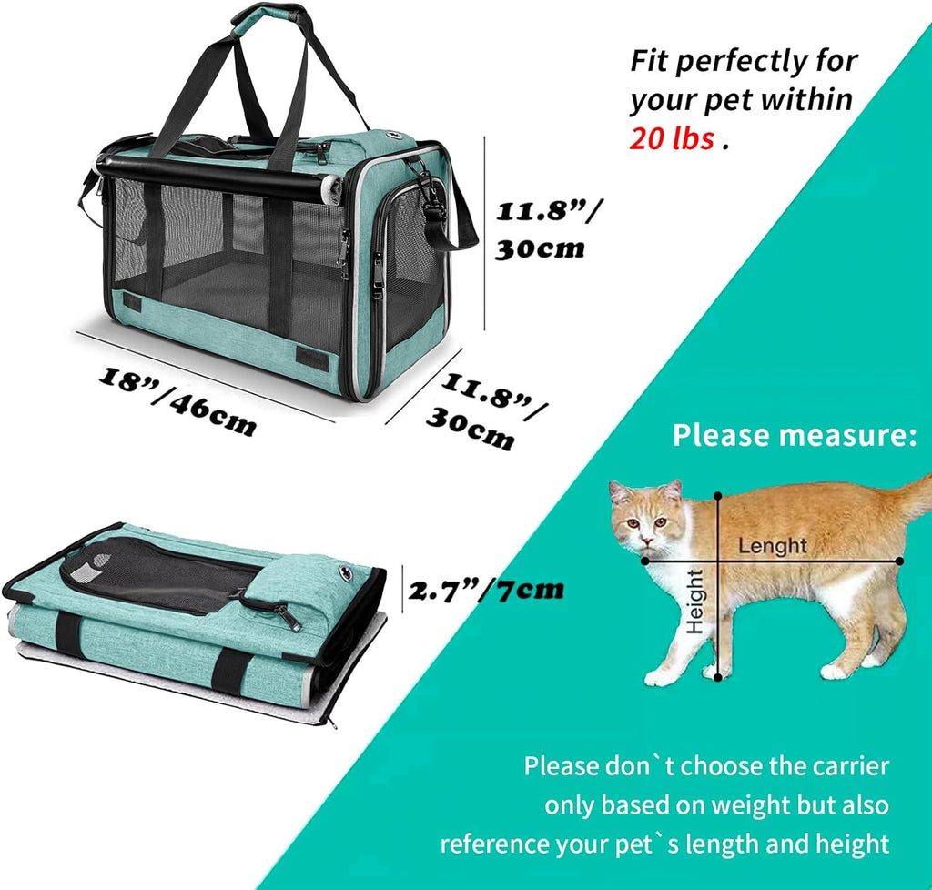 Small Dog Carrier Yorkshire Puppy Softshell Chihuahua Transport Cage