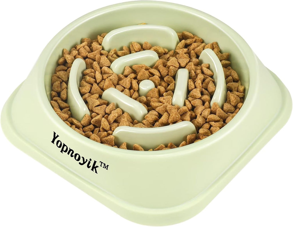 2 Pack Slow Feeder Dog Bowls for Medium Dogs & Cats