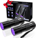 COSOOS 2 Pack UV Flashlight, 12 LED Handheld Blacklight Flashlight 395nm Mini Light Torch Detector for Dog Pet Urine Sta
