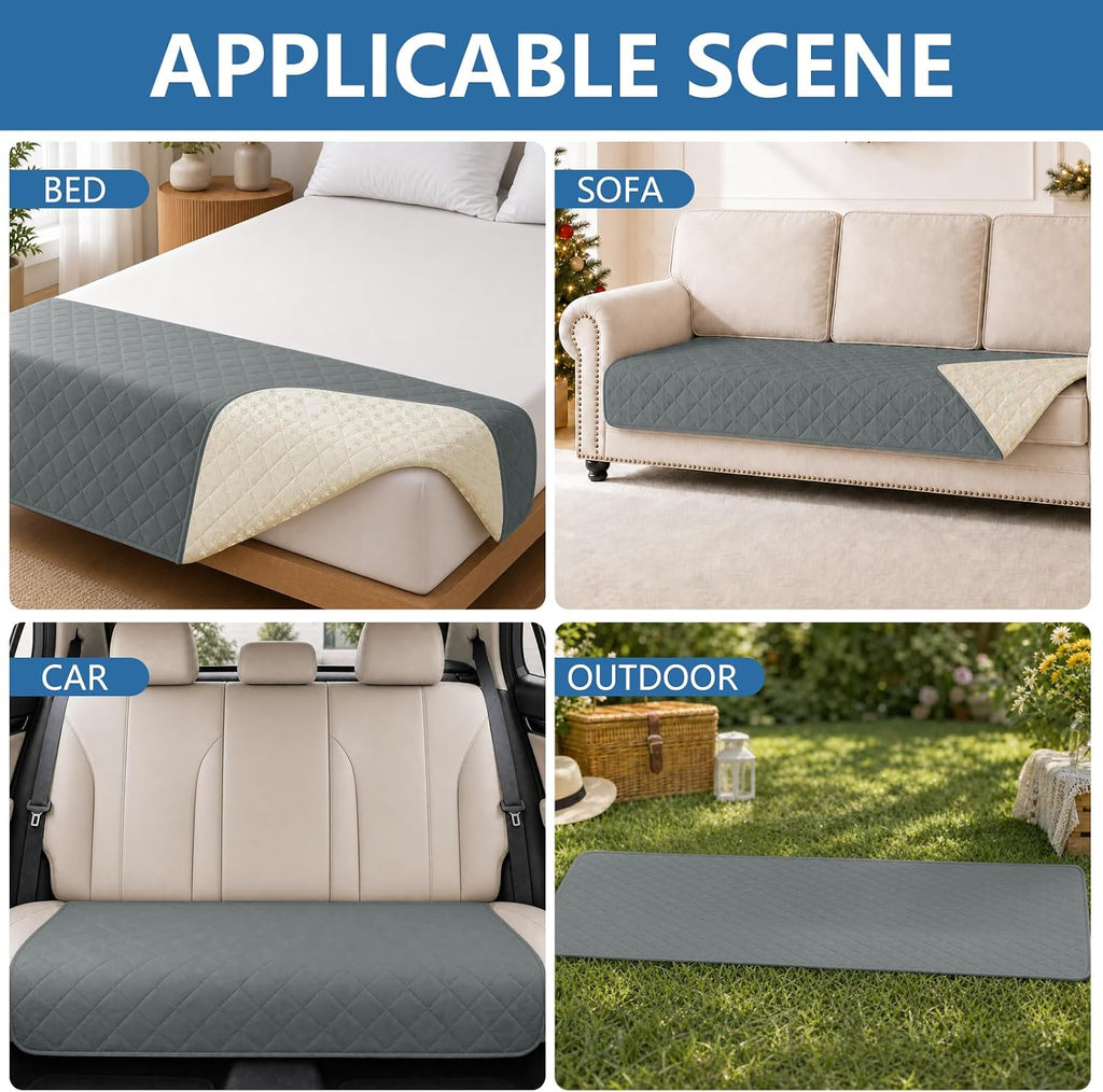 New Waterproof Sofa Dog Blanket (30"x70") Comfy Couch Sofa Mat for Pets with Anti-Slip Back, Universal Incontinence Ligh