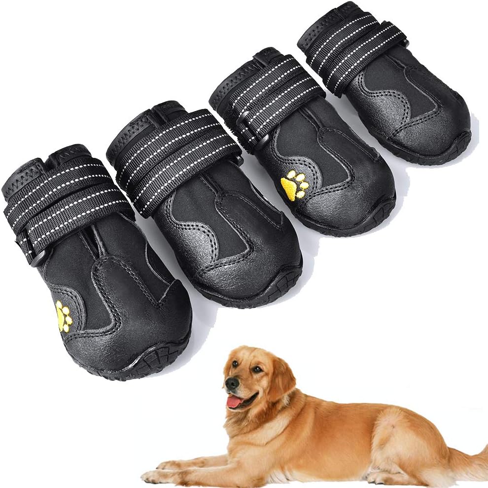 XSY&G Dog Shoes for Hot Pavement, Dog Snow Booties for Medium to Large Dogs