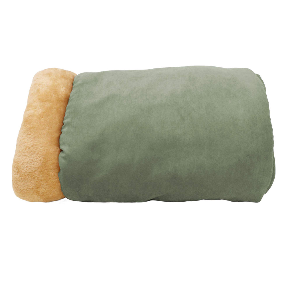 GOOPAWS 4 in 1 Self Warming Burrow Cat Bed Hideway Sleeping Cuddle Cave