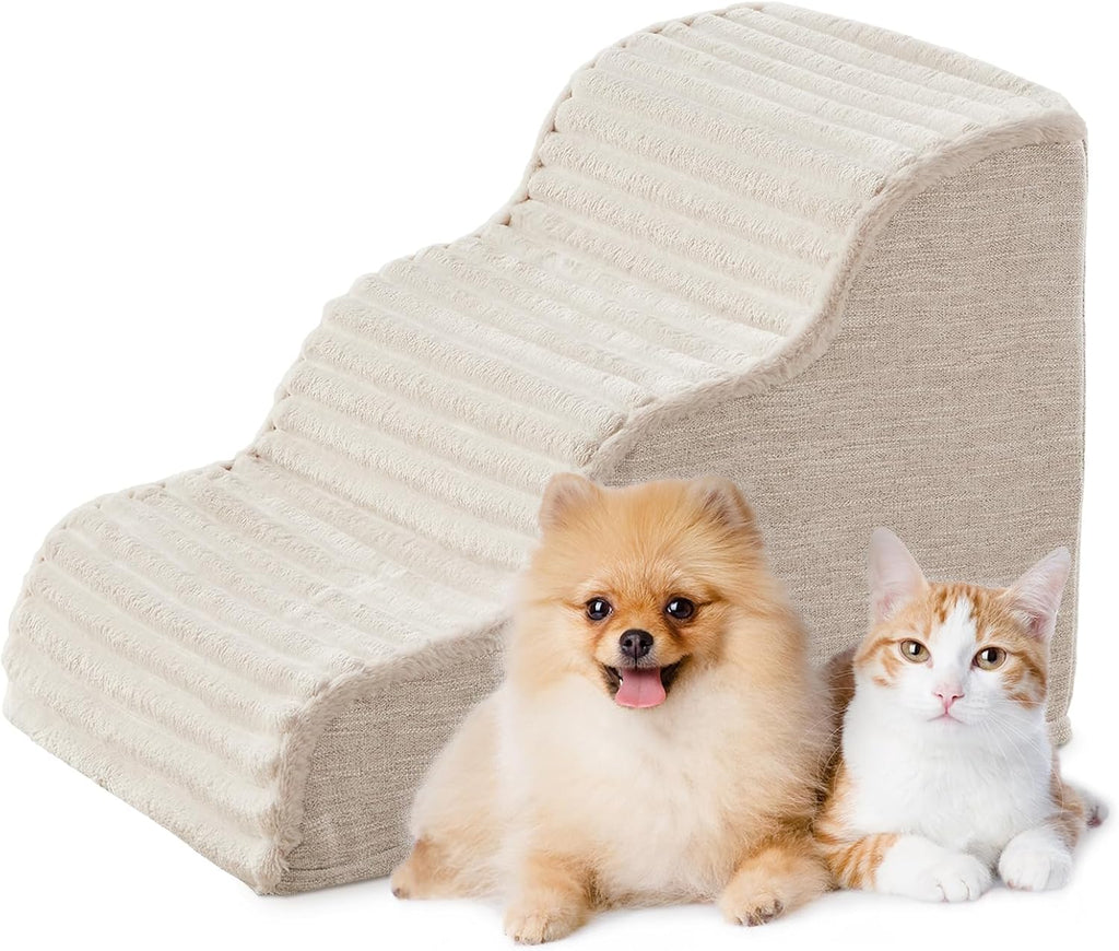 Dog Stairs for Small Dogs 15.7'' H, 3-Step High Density Foam