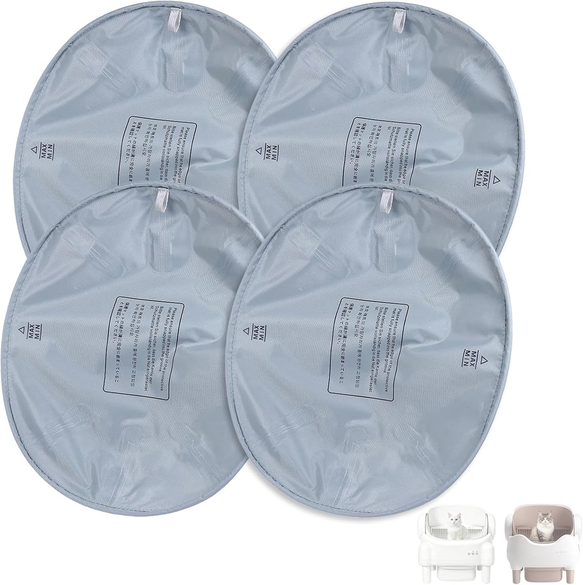 2 Pcs Cat Litter Pad Compatible with PARUUNTYS Self-Cleaning Litter Box