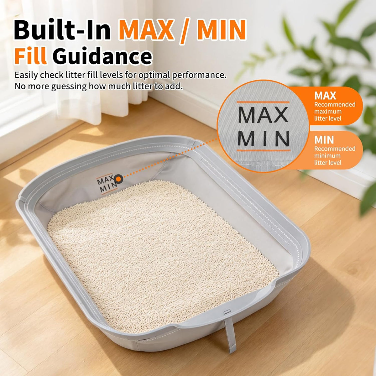 2 Pack Automatic Litter Box Liners, Waterproof Replacement Pads