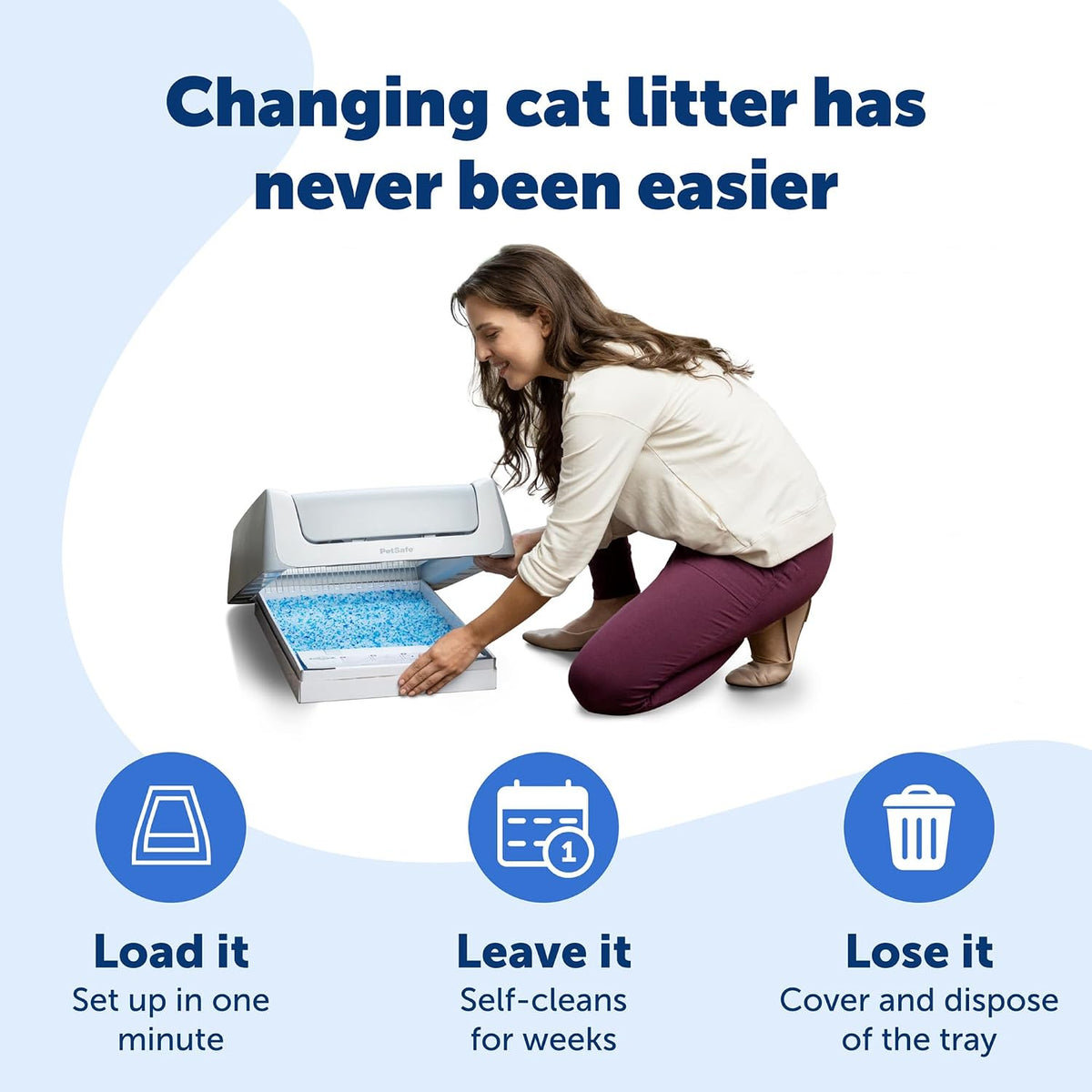 PetSafe ScoopFree Disposable Crystal Cat Litter Tray, Fresh Scent, 6-Pack
