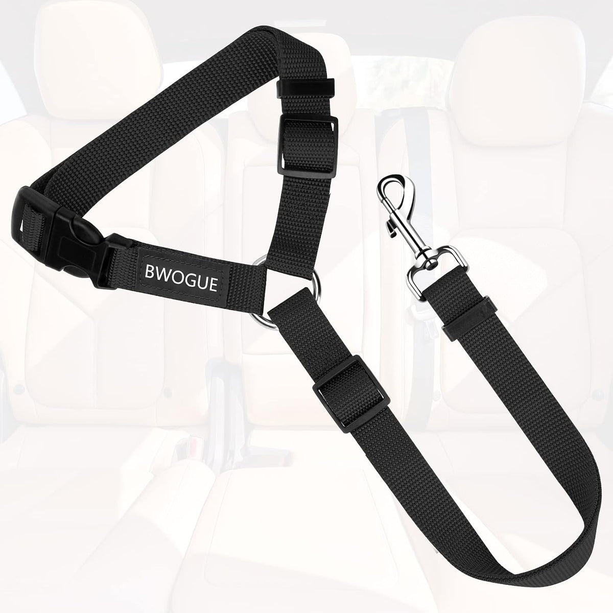 Dog Seat Belt for Car, Headrest Restraint Safety Lead, Dogs Cats