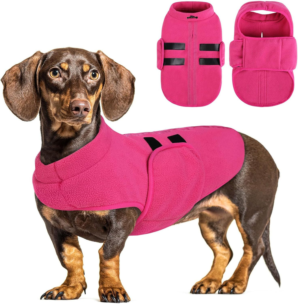 Small Dog Sweater,Soft Fleece Dog Vest Dog Jacket with Leash Hole