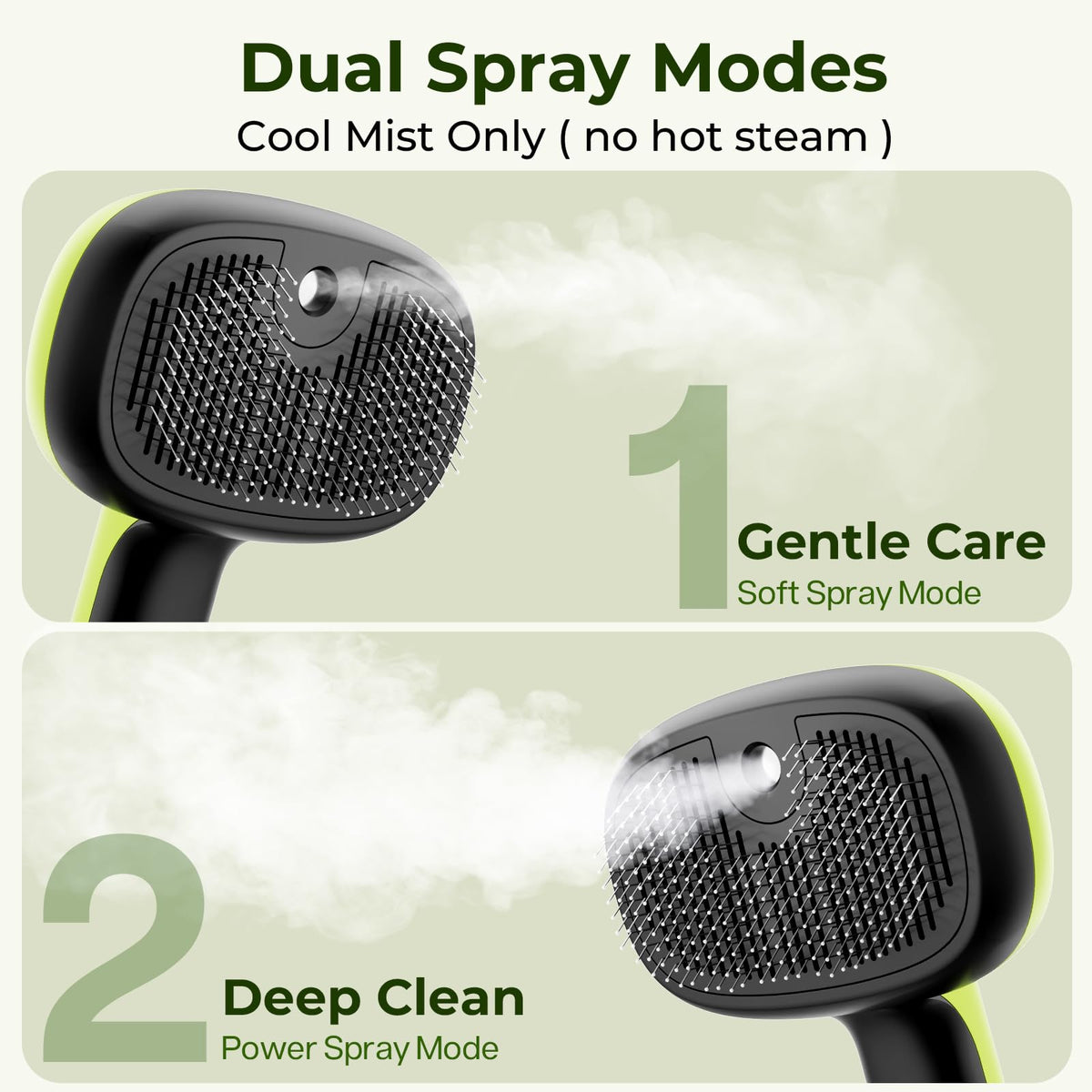 Pecute Self-Cleaning Steam Dog Cat Brush for Heavy Shedding/Long Coats