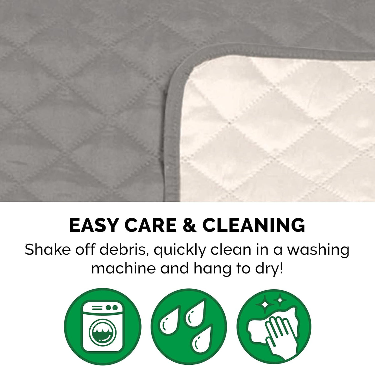 Furhaven Water-Resistant & Reversible Chair Cover Protector for Dogs, Cats, & Children - Two-Tone Pinsonic Quilted Livin