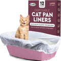 Alfapet Cat Litter Box Liners Large 12 Count - Tear-Resistant Cat Litter Bags - Waterproof Kitty Litter Liners - Fits Li