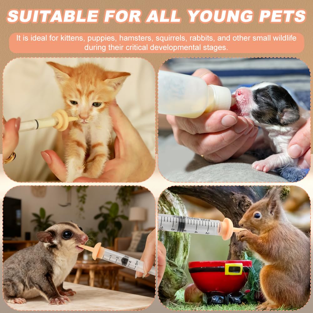 NOVYQREN Pet Nursing Kit for Newborn Puppies, Kitten & Small Animals