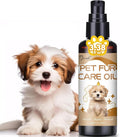 Pet Fur Care Oil for Dogs & Cats, 3.38 FL OZ Natural Oils with Collagen for Detangles, Reduces Shedding, Shiny & Silky C