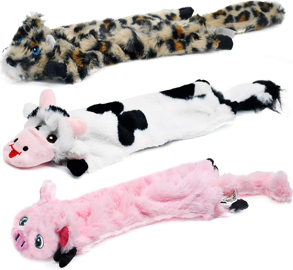 Dog Squeaky Toy No Stuffing 6 Pack, Dog Toys Crinkle for Puppy