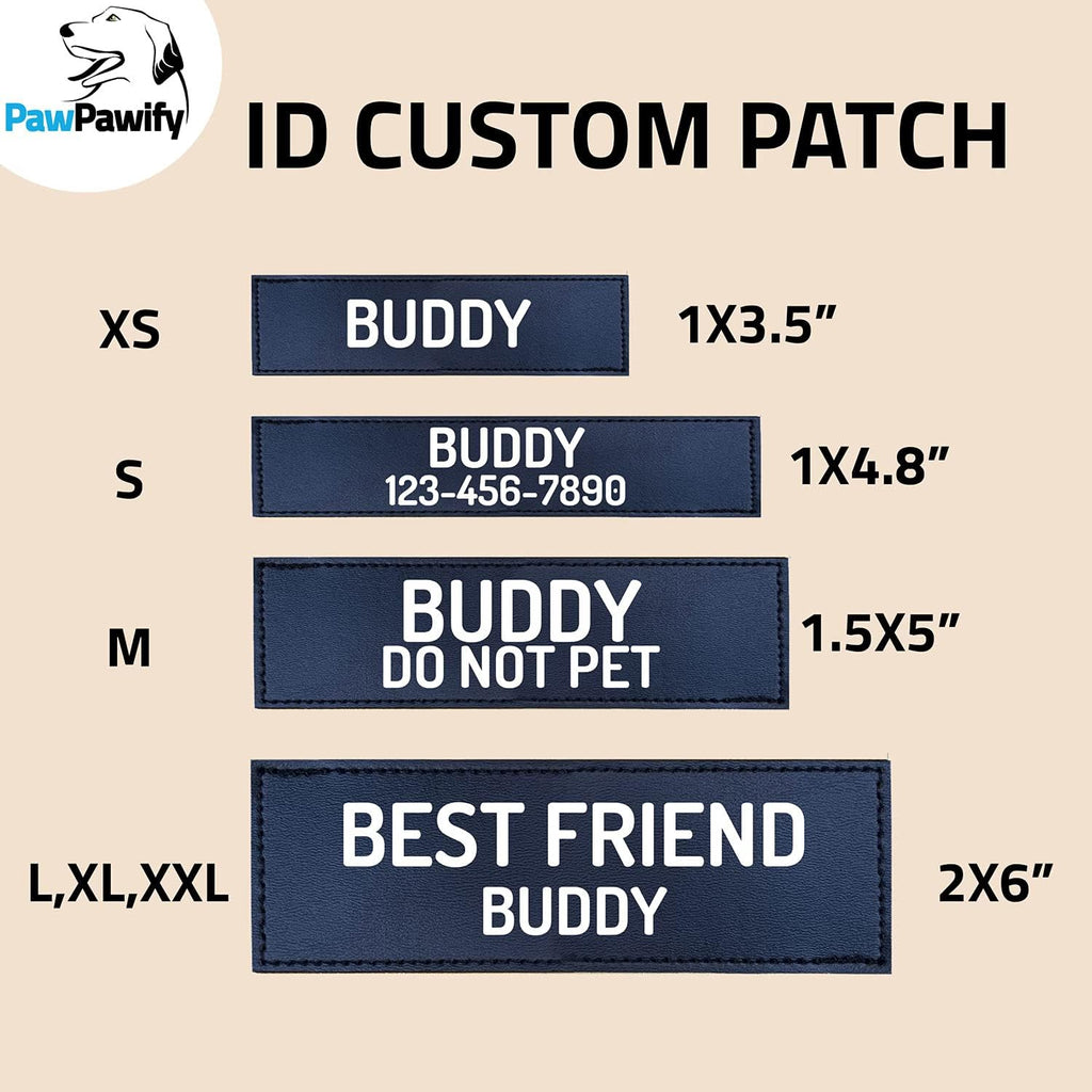 Personalized Dog Harness, Name & Phone, Pink, S