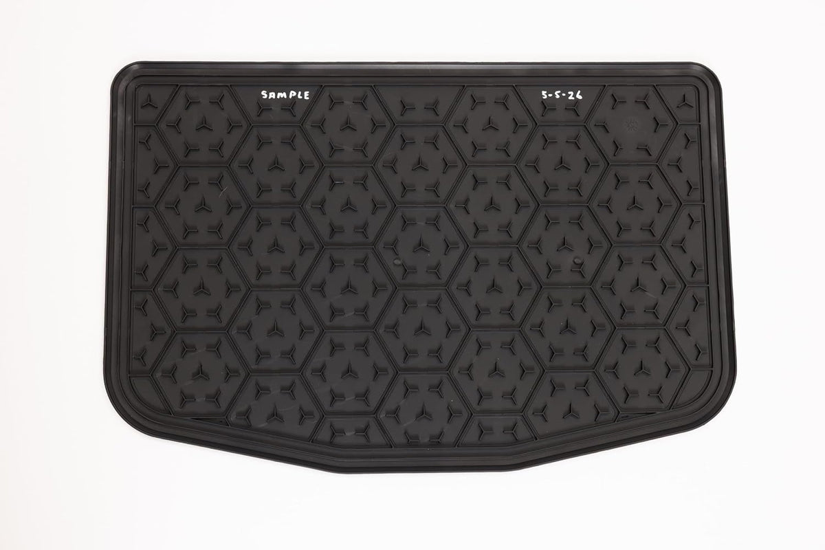 Dog Bowl Mat, Slip-Resistant TPE Feeding Mat, Black