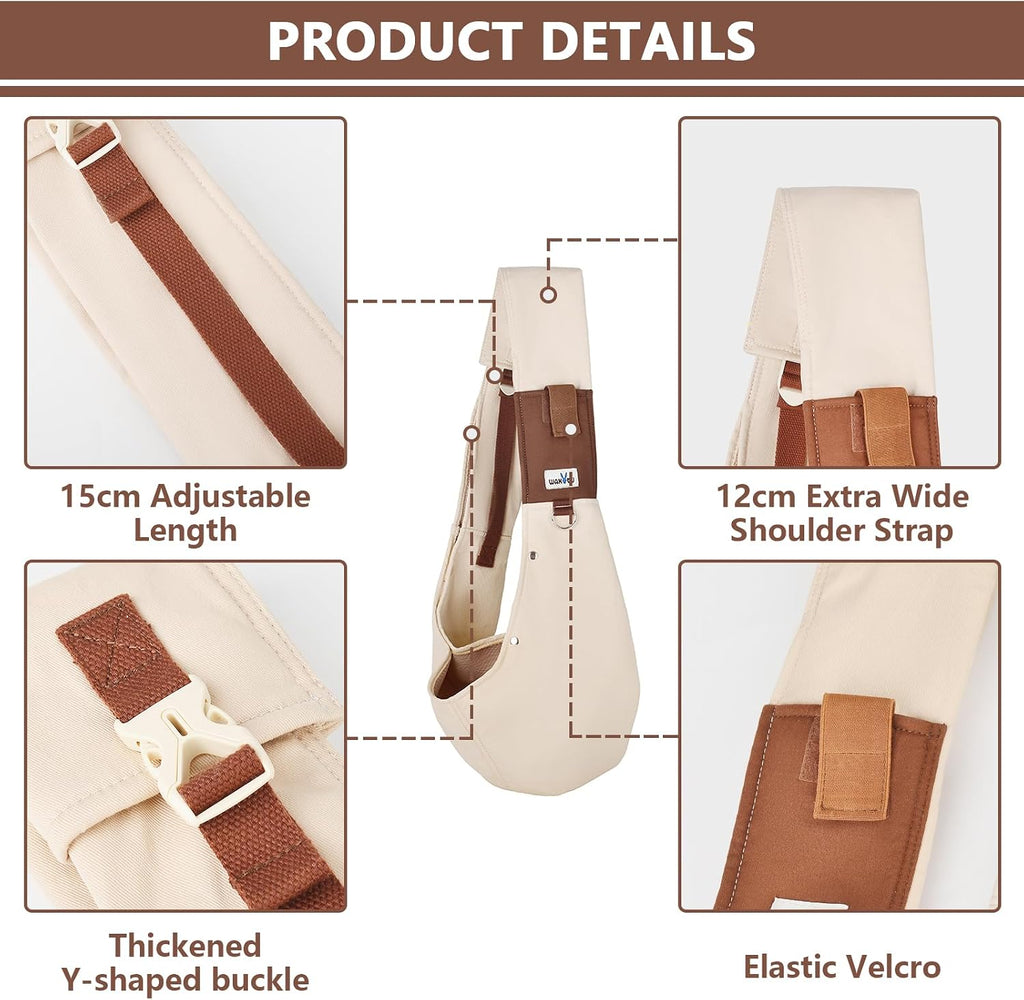 Wakytu Dog Sling Carrier for Small Dogs,Front Dog Carrier