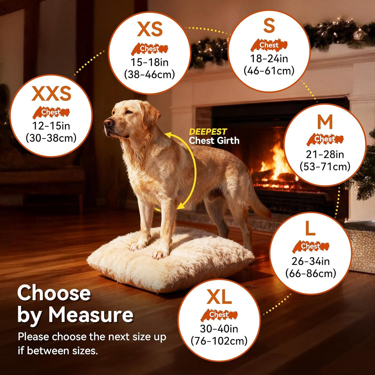 VIVAGLORY Dog Winter Coat Softjoy Warm Dog Jacket, M, Khaki