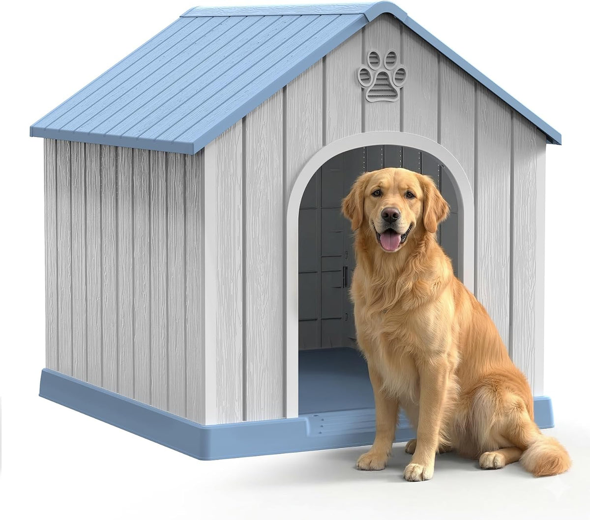 Small Dog House Indoor/Outdoor, Blue