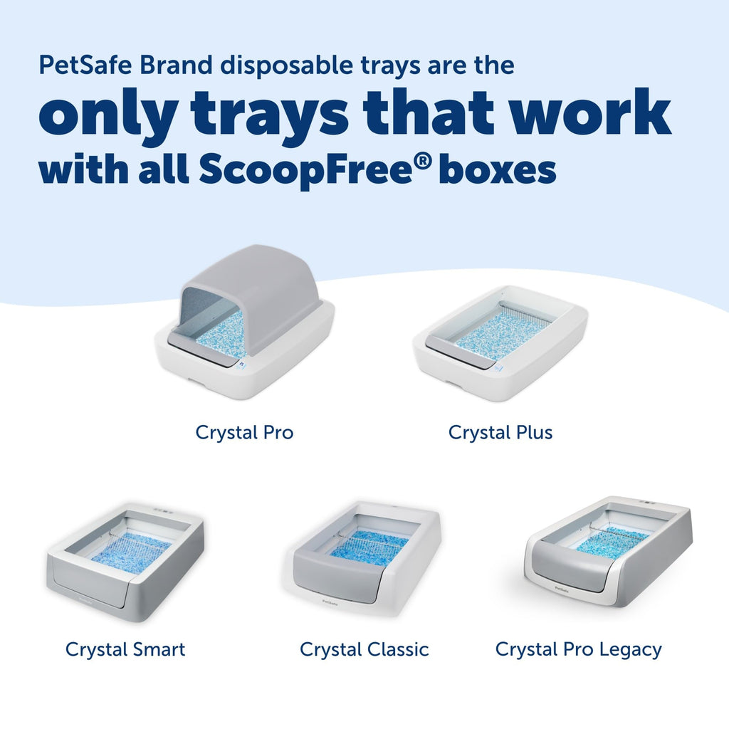 PetSafe ScoopFree Disposable Crystal Litter Tray Refills, Fresh Scent, 3-Pack