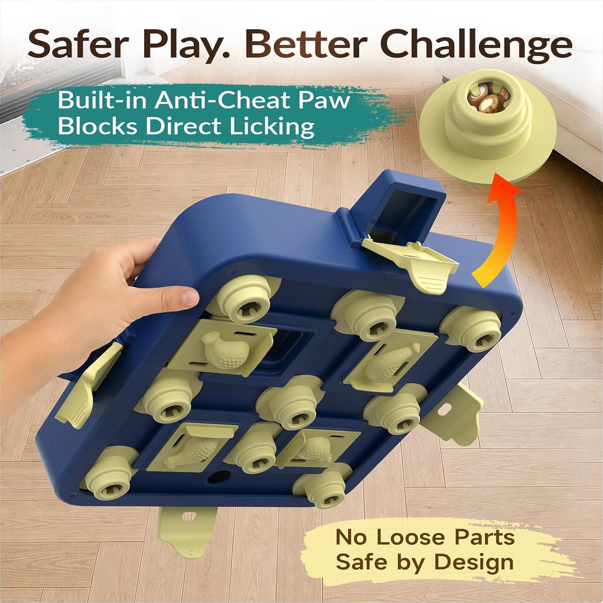 Dog Chess Puzzle Toy, 3-Levels, Mental Stimulation for Smart Dogs