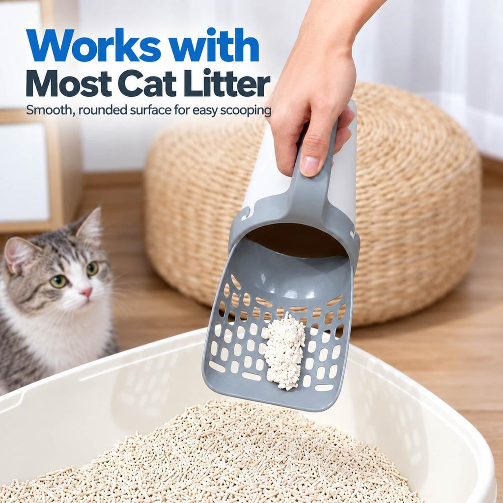 Cat Litter Scoop with Waste Container